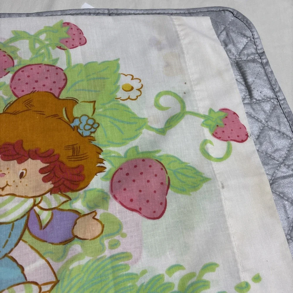 Strawberry Shortcake Pillowcase 1980 American Greetings Vintage Blueberry Muffin